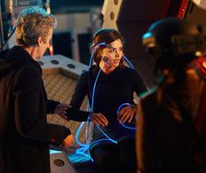 Doctor Who Series 9, Sleep No More, with Morpheus pod film still